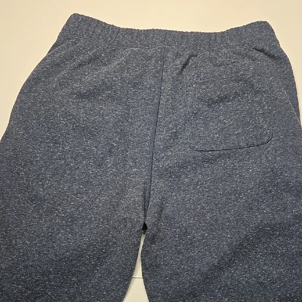Eddie Bauer Men's Med Textured Dark Blue‎ Joggers With Zipper